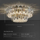 Nordic Gold LED Crystal Chandelier | Luxury Ceiling Light for Dining & Living Room | Ljojo