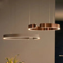 Nordic Designer Pendant Light: Round LED Chandelier for Dining Room by Ljojo
