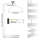 LED Beauty Light 40W Half Moon Floor Standing Dimmable for Makeup in Beauty Salon - Ljojo