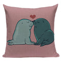 Ljojo Love Pug Dog Cushion Cover Sleep Dog Throw Pillow Case