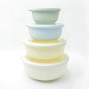 Ljojo Mixing Bowl Set with Lids, Food-Grade Salad Containers, Snack Bowls, Fresh-Keeping Bento Box