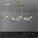 LED Hanging Copper Pendant Light Modern Creative Blue Beauty Home Decor Indoor Restaurant Room Lobby Factory Outlet by Ljojo