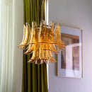 Vintage Amber Glass Indoor Chandelier - Scandinavian Style Lighting by Ljojo