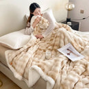 Ljojo 450g Full Matting Milk Fleece Double Layer Blanket