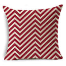 Geometric Linen Seat Cover 45x45cm for Home Decor - Ljojo