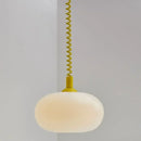 Ljojo Minimalist Glass Pendant Lamp for Living Room, Kitchen, Bedroom