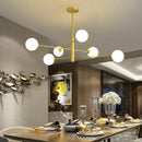 LED Chandelier Black/Gold Modern Pendant Light for Living Room - Ljojo