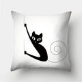 Cute Cat Cushion Cover 45x45cm - Ljojo Home Decor Pillowcases