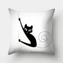 Cute Cat Cushion Cover 45x45cm - Ljojo Home Decor Pillowcases