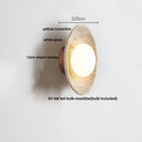 Ljojo LED Wall Lamp - Nordic Modern Design - Yellow Stone - Pull Chain - Home Decor