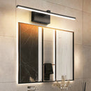 Ljojo LED Wall Lamp Waterproof Makeup Mirror Light White Black Aluminum Sconces