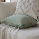 Ljojo Light Green Tassel Cushion Cover - Nordic Style Living Room Decor