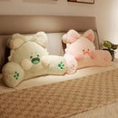Ljojo Meow Cushion Bedhead Backrest Pillow - Large Bedroom Backrest Cushion
