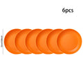 Ljojo 24-Piece Orange Wheat Cutlery & Dinnerware Set for Unbreakable Dining Experience