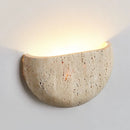 Ljojo Medieval Style Yellow Stone Wall Lamp for Bedroom Decor