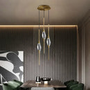 Ljojo LED Crystal Pendant Chandelier Set for Modern Room Decor