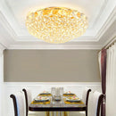 Ljojo Luxury Crystal Ceiling Lights Modern Remote Dimmable Gold Living Room Decor