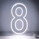 Ljojo™ LED Neon Digital Numbers Light Sign - 15-inch High, USB Powered