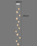 Ljojo LED Pendant Lights Modern Chandeliers for Living Room Dining Room