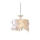 French Restaurant Pendant Lamp Modern Cream Iron Chandelier Bedroom Dining Table White Butterfly - Ljojo