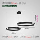 Nordic Designer Pendant Light: Round LED Chandelier for Dining Room by Ljojo