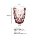 Ljojo 240ml Water Glass Set for Cold Drinks, Family and Friends Party