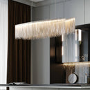 Modern Luxury Tassel Chandelier Hanging Pendant Light for Dining Room by Ljojo