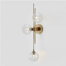 Ljojo 3-Head Blue Glass Ball Wall Lamp for Home Decor & Lighting