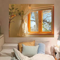 Landscape Girl Hook Tapestry by Ljojo: Custom Bohemian Style Dorm Curtain