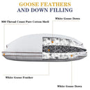 Ljojo Luxe Down & Feather Neck Pillow for Stomach & Side Sleepers - Multi Size