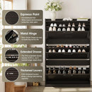 Ljojo™ 3-Door Shoe Storage Cabinet: Entryway Organizer, Freestanding Slim Design