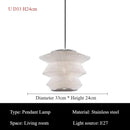 Italian Stainless Steel Pendant Lights Modern Hanging Chandeliers for Living Room Kitchen - Ljojo