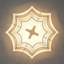 Ljojo Medieval Retro Fabric Living Room Ceiling Chandelier - LED Lighting for Home Decor