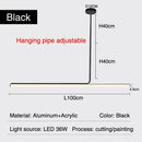 Ljojo Metal LED Pendant Lights for Living Room | Creative Minimalist Chandeliers
