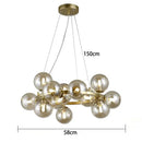 Ljojo Modern Round Metal LED Pendant Light Stylish Minimalist Chandelier for Home Decoration