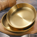 Ljojo 304 Stainless Steel Korean Food Storage Tray Snack Pan Kimchi Plate Kitchen Utensils