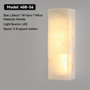 Ljojo Marble Wall Lamp: Designer Natural Copper LED Lighting for Various Rooms