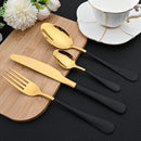 Ljojo 16-Piece Stainless Steel Western Dinnerware Cutlery Set