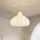 Japanese Pumpkin-Shaped Silk LED Pendant Lights | Wabi-sabi Home Decoration Chandeliers by Ljojo