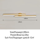 Ljojo LED Strip Ceiling Light - Modern Minimalist Home Decoration Lighting