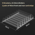 Ljojo™ Supermarket Shelf Pusher Propeller Display Rack for Lipsticks, Nail Polish, and Perfume