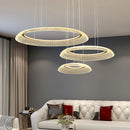 Ljojo Modern Acrylic Multi-layer Chandelier LED Pendant Light for Living Room and Bedroom