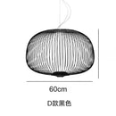 American Birdcage Villa Metal LED Pendant Light for Home Decor Chandelier by Ljojo