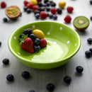 Ljojo Lime Green Polka Dot Ceramic Dinnerware Set for 4