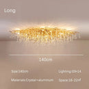 Gold Crystal Chandelier Modern Luxury for Dining Living Room - Ljojo