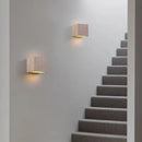 Japanese Wabi-Sabi Style Yellow Cave Stone LED Wall Lamp for Bedroom by Ljojo