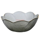 Ljojo Medium Glass Bowl, Household Tableware, Gold-Plated Fruit Salad Plate