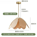French Medieval Atmosphere Petal Pendant Lights LED E27 Fabric Art Hanging Lamp by Ljojo for Bedroom & Restaurant