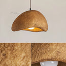 Ljojo Japanese Resin Pendant Light: Wabi-Sabi Bread Hanging Lamp for Dining Room Home Decor