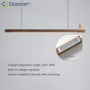 Ljojo Stylish Wood Hanging LED Pendant Light Chandelier for Living Room Decoration